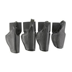 Lot of 4 Bianchi 97A black leather holsters.