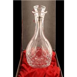 Hand cut lead crystal decanter