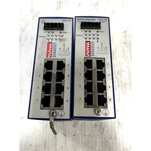 Lot of (2) Hirschmann #RS2-TX Rail Switches