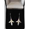 Image 1 : STERLING SILVER FLOWER DESIGN EARRINGS