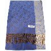 Image 1 : BLUE AND GOLD PASHMINA SCARF