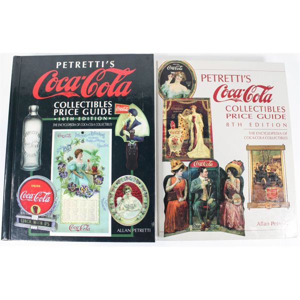 2 COCA-COLA COLLECTIBLE PRICE GUIDE BOOKS