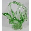 Image 1 : ART GLASS BASKET SHAPED CANDY DISH