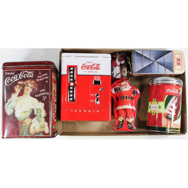 ASSORTED COCA-COLA TINS