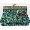 Image 1 : SEQUINED PEACOCK THEMED CLUTCH 