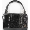 Image 1 : MICHE PATENT LEATHER SNAKESKIN HANDHELD PURSE