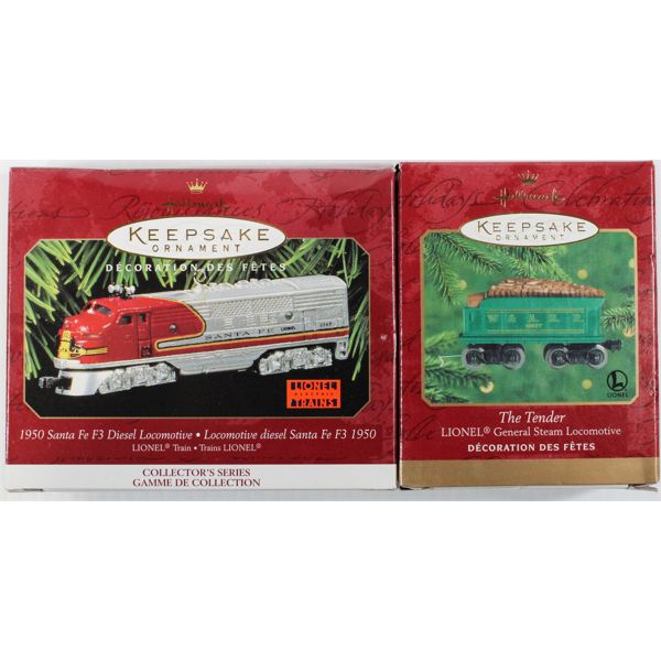 HALLMARK KEEPSAKES LIONEL TRAIN TREE ORNAMENTS