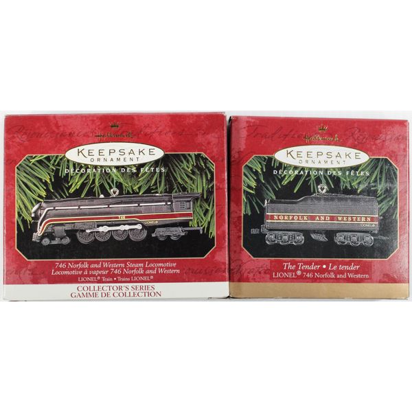 HALLMARK KEEPSAKES LIONEL TRAIN TREE ORNAMENTS