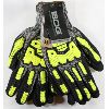 Image 1 : 2 PAIR BDG IMPACT/CUT RESISTANT LVL 5 HI-VIZ WORK GLOVES SIZE L	