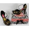 Image 1 : BORDELLO CHEETAH PRINT PLATFORM KITTEN HEELS
