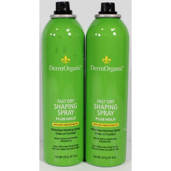 2 DERMORGANIC FAST DRY SHAPING SPRAY PLUS HOLD