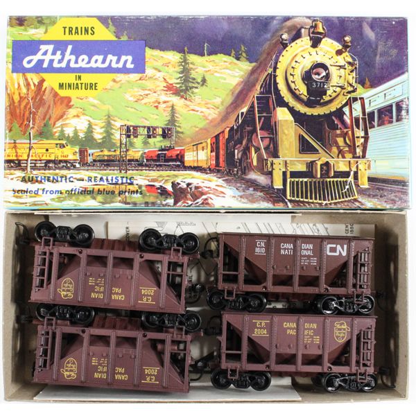 ATHEARN TRAIN 1500 SHELL 3 DOME TANK CAR KIT 4pc SET