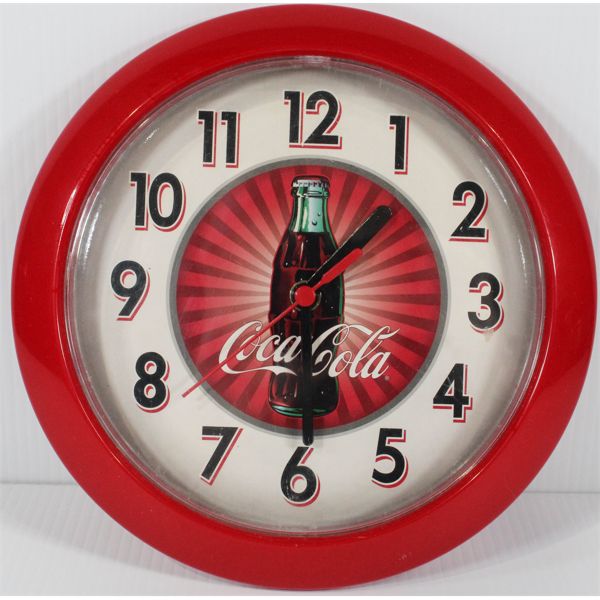 SMALL COCA-COLA ADVERTISEMENT CLOCK