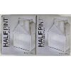 Image 1 : 2 NEW HALF PINT MINI GLASS CARTON CREAMER CONTAINERS
