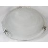 Image 1 : BRUSHED CHROME AND FROSTED GLASS CEILING DOME LIGHT