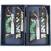 Image 1 : 2 HAND PAINTED WOOD BOOKMARK GIFT SETS 
