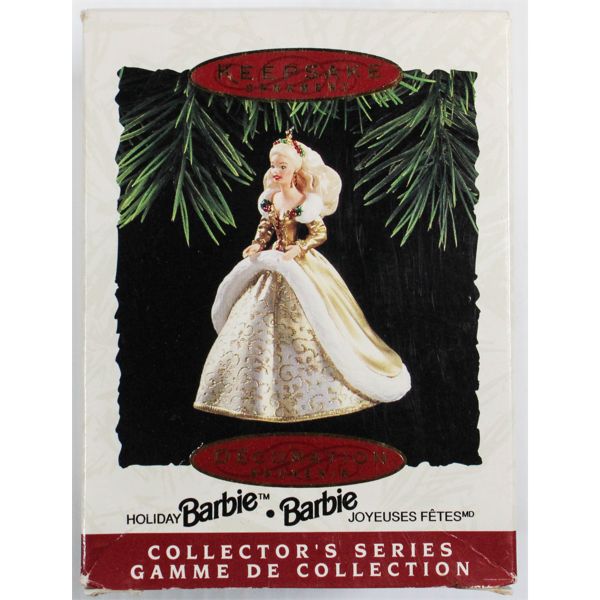 HALLMARK KEEPSAKES HOLIDAY BARBIE TREE ORNAMENT (1994)