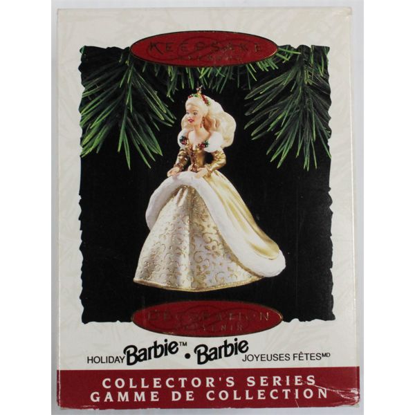 HALLMARK KEEPSAKES HOLIDAY BARBIE TREE ORNAMENT (1994)