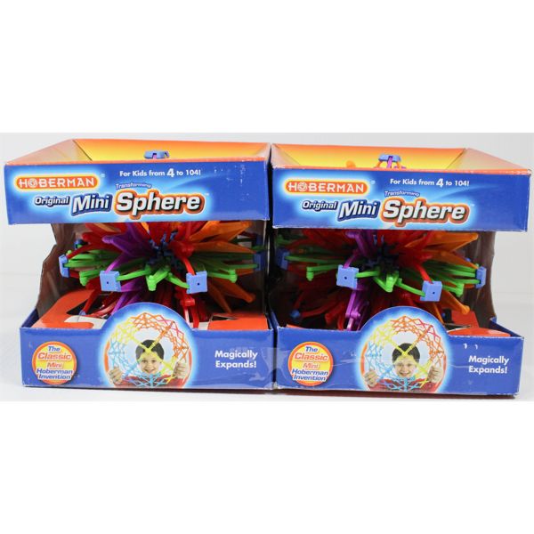 2 HOBERMAN ORIGINAL MINI SPHERE TOY