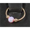 Image 1 : PINK OPAL SEPTUM HOOP NOSE RING