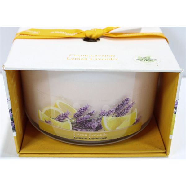 CLAIR DE LUNE SOY WAX CANDLE - LEMON LAVENDER