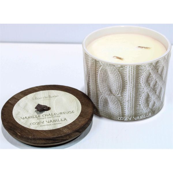 CLAIR DE LUNE SOY WAX CANDLE - COZY VANILLA