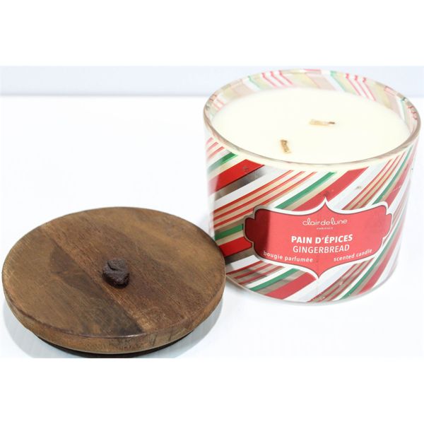 CLAIR DE LUNE SOY WAX CANDLE - GINGERBREAD 