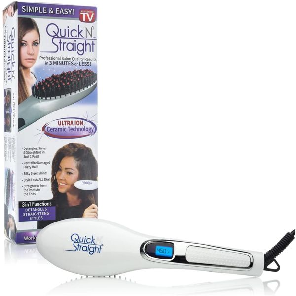 QUICK N' STRAIGHT 3 IN 1 HAIR STRAIGHTENER - AS SEEN ON TV