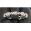 Image 1 : STERLING SILVER RING WITH CLEAR STONES SIZE 8