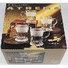 Image 1 : FOUR ATHENS FROSTED CRYSTAL 14OZ MUGS