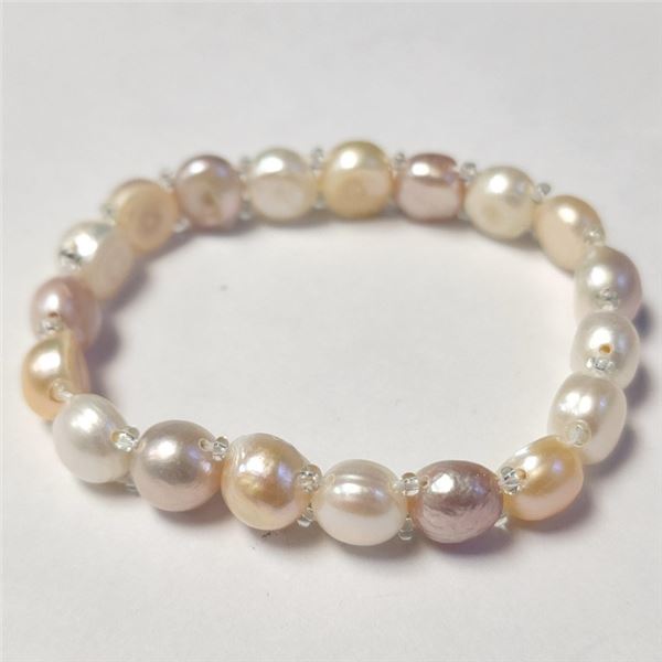 Fresh Water Pearl Flexible Bracelet