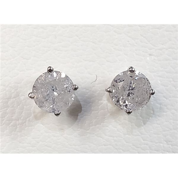 $3360 14K  Diamond(0.9Ct,I1-I2,F-G) Earrings