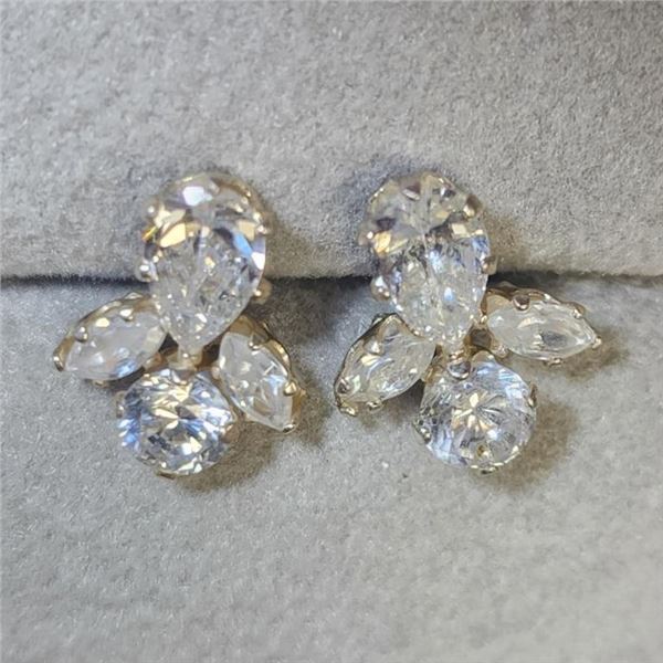 $120 Silver CZ Earrings