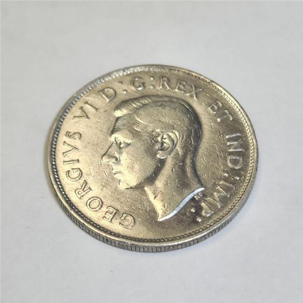 $38 Silver Canadian  1941 50Cent Coin
