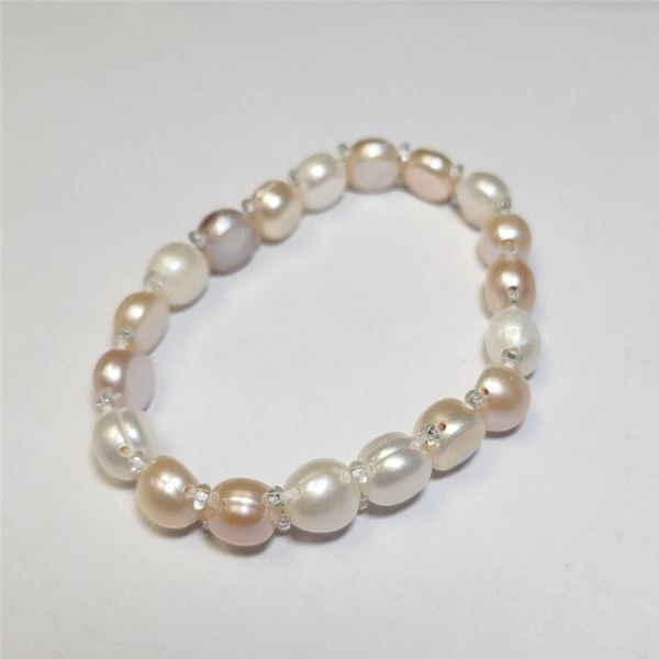 Fresh Water Pearl Flexible Bracelet