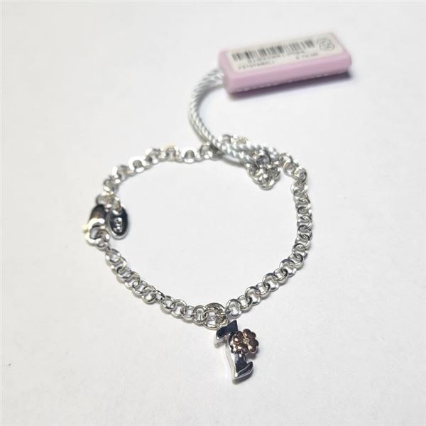 $70 Silver Diamond 6" Bracelet