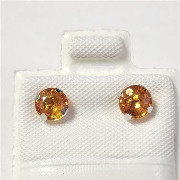$500 10K  Fancy Color Sapphire(1.2ct) Earrings