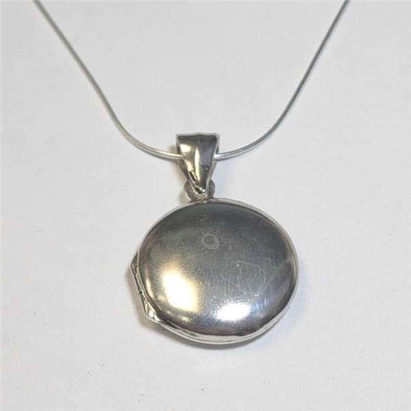 $100 Silver 16" Locket Necklace