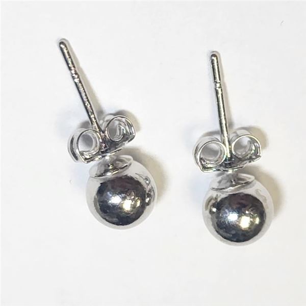 Silver Ball Earrings