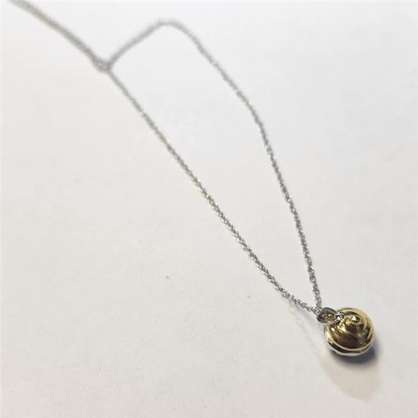 $70 Silver Diamond 15-16" Necklace