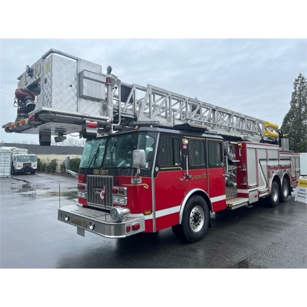2002 E-ONE FIRE 95' APPARATUS, 4DR 6 PASS FIRE TRUCK, RED, VIN # 4ENGABA8221005144
