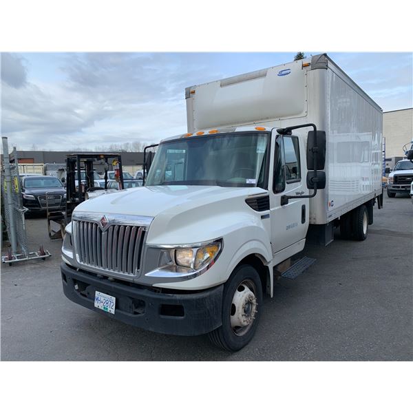 2014 INTERNATIONAL TERRA STAR MAXXFORCE, 2DR 3TON CUBE VAN, WHITE, VIN # 1HTJSSKK8EH755904