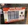 Image 2 : STAINLESS STEEL STEELMAN 35 DRAWER SINGLE DOOR WORKBENCH H58" X W85" X D23" WITH ANTI-SLIP LINING,