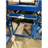 Image 2 : BLUE METAL 2 TIER 24"W X 36"D X 34"H MOBILE COMMERCIAL PRODUCT CART