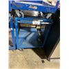 Image 2 : BLUE METAL 2 TIER 24"W X 36"D X 34"H MOBILE COMMERCIAL PRODUCT CART