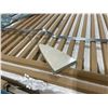 Image 2 : PALLET OF ASSORTED 39 1/4" X 39 1/4" DESIGNER CERAMIC FLOOR TILES *APPROXIMATELY 28 TILES PER