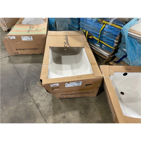 AMERICAN STANDARD COLONY II 5 RH/SL RIGHT HAND OUTLET WHITE METAL BATHTUB