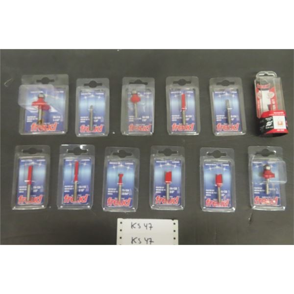 12 Freud Carbide Router Bits - New in Package