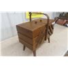 Image 2 : Wooden Folding Sewing Basket