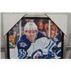 Image 2 : Mark Scheifele Oil Look Print - Framed + Signed- No COA 16.5" x 30.5"